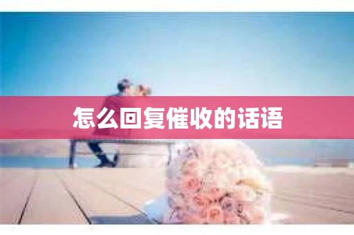 怎么回复催收的话语