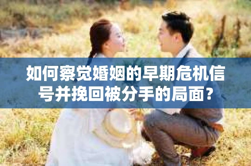 如何察觉婚姻的早期危机信号并挽回被分手的局面？